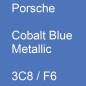 Preview: Porsche, Cobalt Blue Metallic, 3C8 / F6.